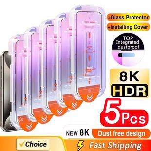 5Pcs Oleophobic Coating Dust Free Easy Installation Screen P