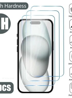 3Pcs Premium Tempered Glass for IPhone 15 14 13 12 11 Pro Ma