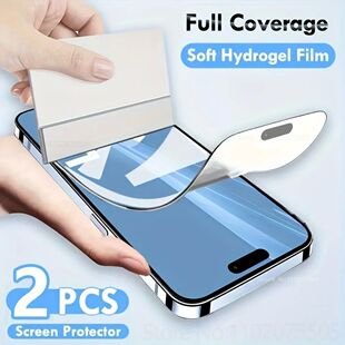 Full Coverage Hydrogel for Film Clear 2Pcs IPhone