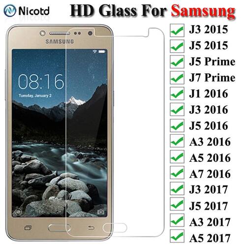 Protective Glass on the For Samsung Galaxy A3 A5 A7 J3 J5 J7