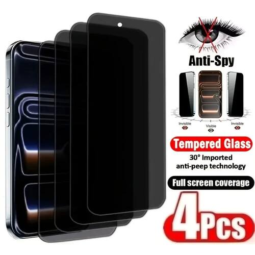 4Pcs Anti-Privacy Screen Protector Compatible with iPhone 17