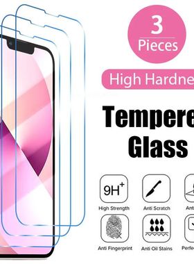 3PCS Clear High Quality Glass for IPhone 17 16 15 14 13 12 11 Pro Mini X Xr Xs 16E Screen Protector