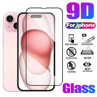 HD Glass Screen Protector for iPhone 15 14 13 12 11 Pro Max