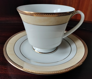 Noritake则武 Loxley精致咖啡杯碟大理石纹路轻奢下午茶茶杯