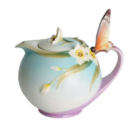 FRANZ 法蓝瓷  蝶舞 茶壶陶瓷陶瓷