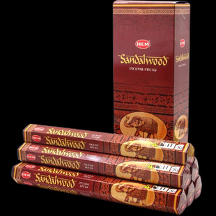 印度进口HEM sandalwood檀香木线香办公静心冥想家用净化空气供奉