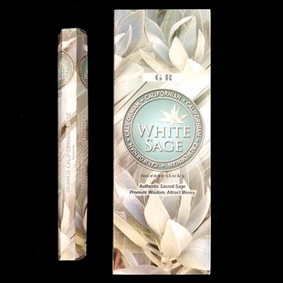 印度GR正品美加州鼠尾草线香White Sage incense 印度香竹签香