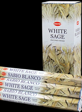 HEM印度香White Sage incense白鼠尾草线香净化空间棍法香家熏香