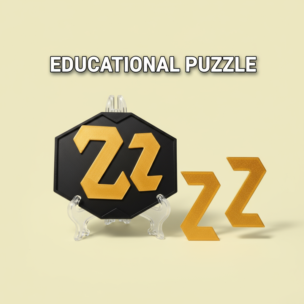 Puzzle拼图 迷你款4个2拼图 10级烧脑地狱高难度益智解谜玩具