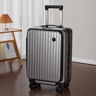 灰色多功能上翻盖1比9开深仓拉链拉杆行李箱20寸24一九结实耐用26