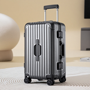 三七开拉杆行李箱37分26寸干湿分离耐磨铝框超大防摔U型护角杯架