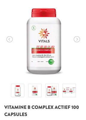 荷兰Vitals维生素B复合活性胶囊100粒Vitamine B Complex