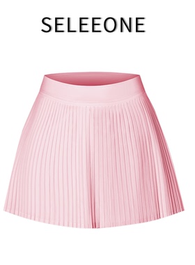 seleeone同款冰感透气户外带防走光网球裙瑜伽健身短裙25008百褶