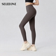 SELEEONE超细空气层瑜伽裤 不弹力健身高腰1633