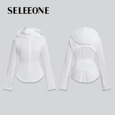 【全球购—深圳发货】风琴后摆款防紫外线UPF50+修身防晒衣25005