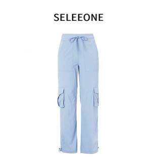 轻薄速干阔腿休闲裤 户外跑步运动长裤 25001 全球购—深圳发货