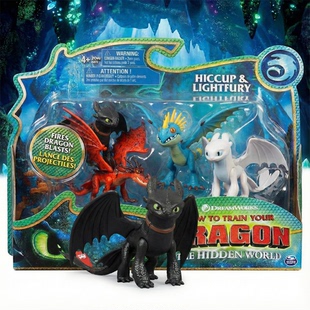 无牙仔驯龙高手夜煞光煞有风里飞毒牙套装玩具礼物toothless手办