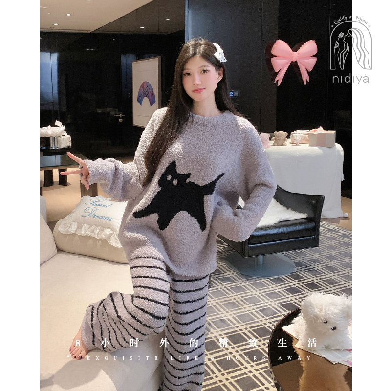 秋冬季软绵绵时尚休闲家居服套装