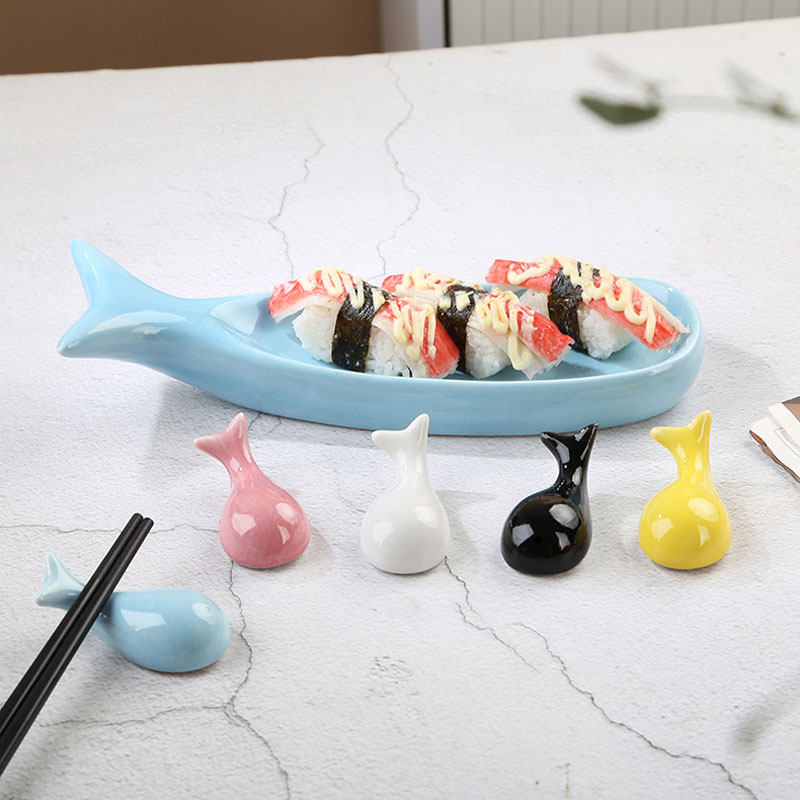 创意料理餐具陶瓷筷架卡通刺身寿司盘家用筷子托日式精致鲸鱼筷枕,餐饮具,筷子架,淘宝优惠券,粉丝福利购,淘宝优惠卷