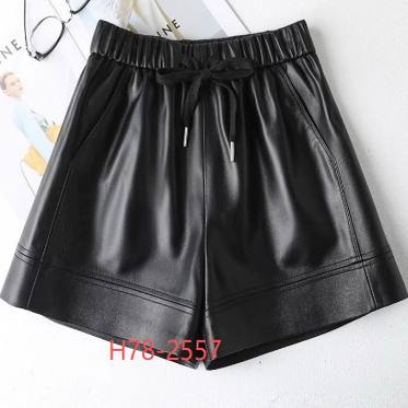 SPY尚品雅 H78-2557 绵羊皮新款高腰显瘦真皮短裤韩版百搭皮裤