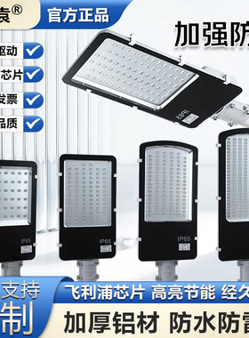 百袁 led路灯户外灯220v防水家用小区道路电线杆接电农村挑臂灯头