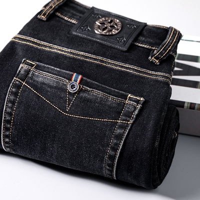 吉祥牛高品质百搭直筒牛仔裤