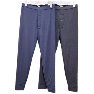 喜爱生活男士薄型100%蚕丝棉裤舒适保暖裤