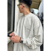 长袖 纯棉打底衫 T恤男 上衣日系休闲宽松基础款 Batterup25春秋新款