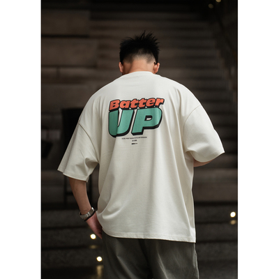 BatterUp街头字母宽松短袖T恤