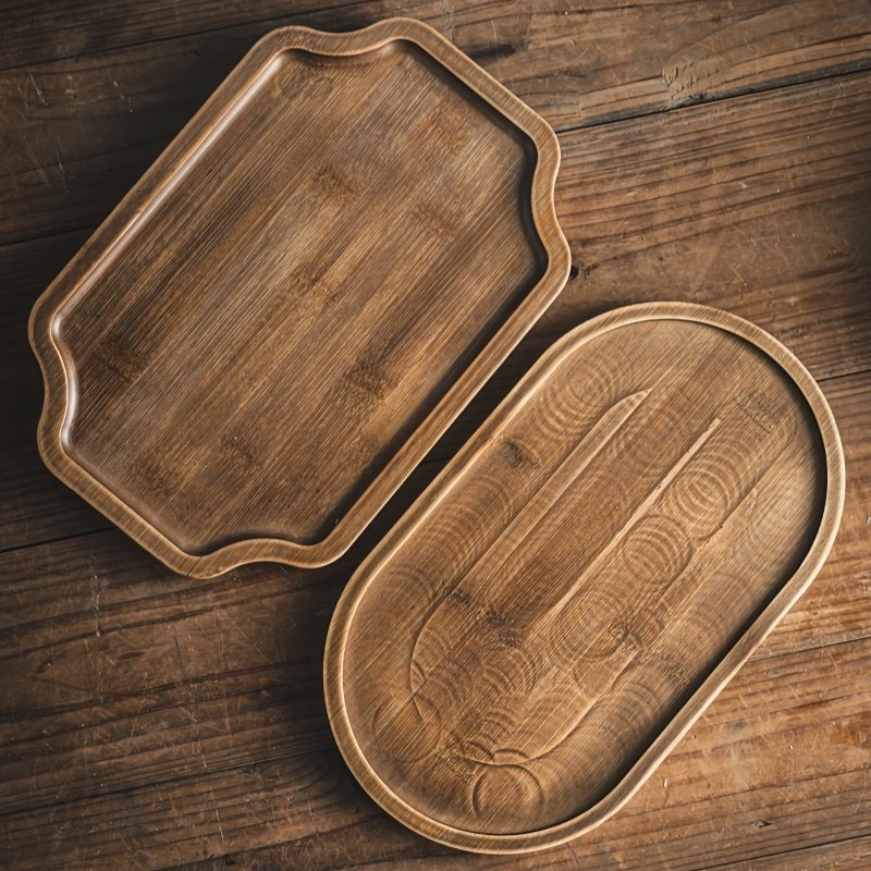 一人食餐盘托盘置物盘咖啡店木质杯托复古餐用托盘面包盘早餐摆盘,餐饮具,餐用托盘,淘宝优惠券,粉丝福利购,淘宝优惠卷