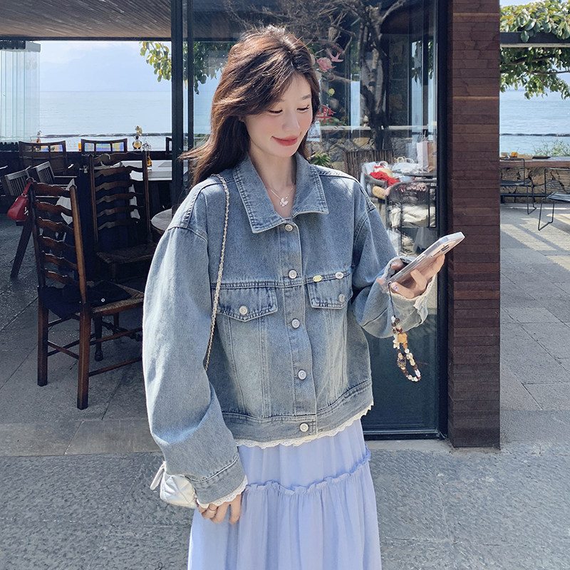 新款连衣裙牛仔外套套装239-2516单裙p135k198外套p145k218，女装短外套，浙宝239