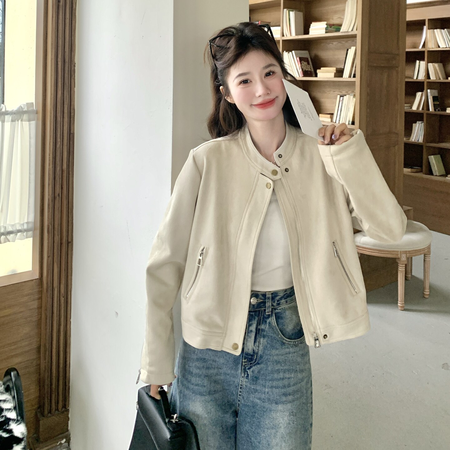 现货有买家秀新款麂皮绒外套239-2598-P155k238,女装短外套,浙宝239
