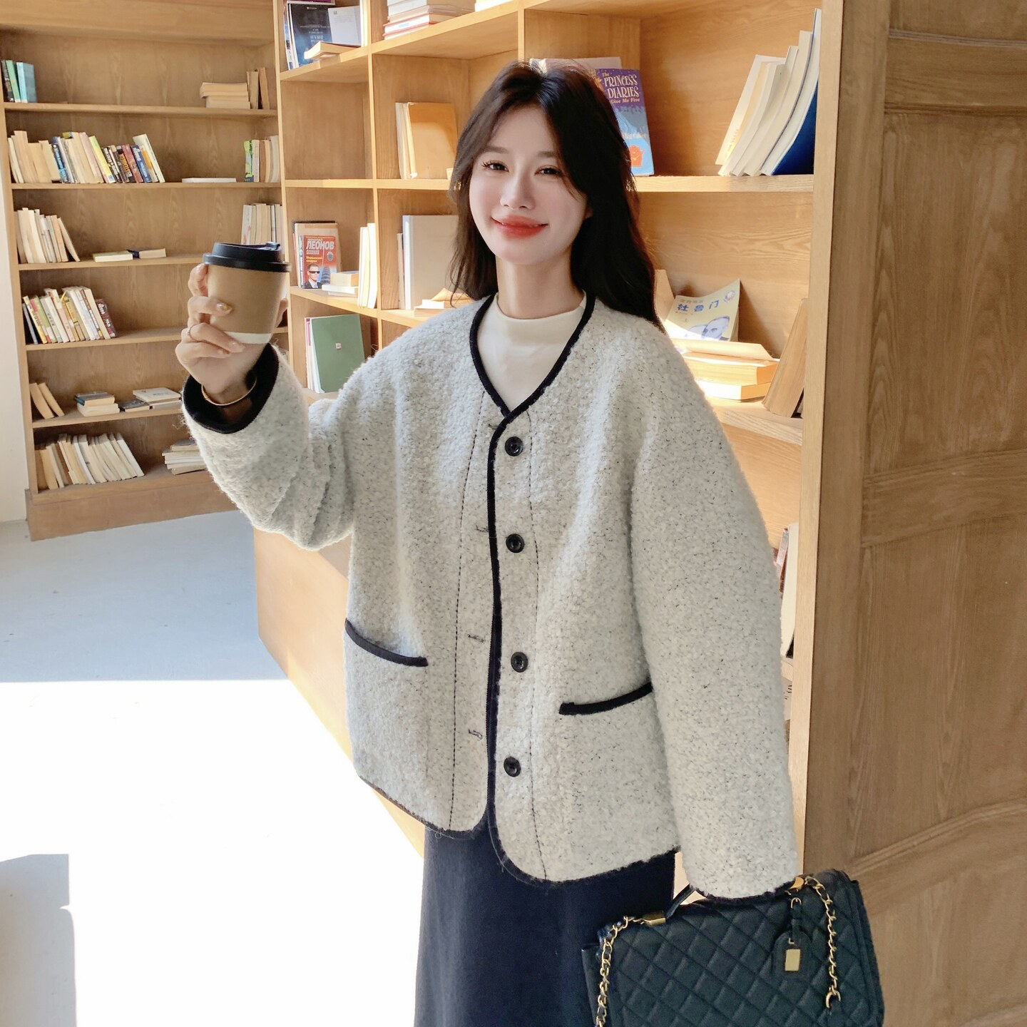 现货新款小香风呢料外套239-25119-p185k278,女装毛呢外套,浙宝239