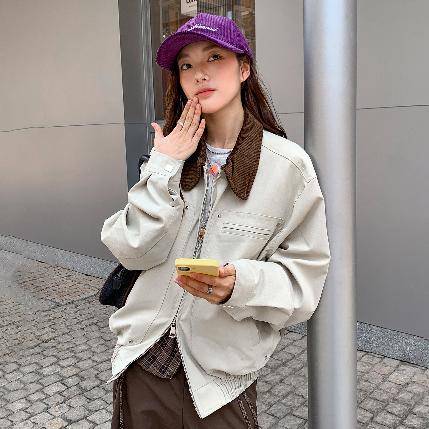 珍妮宇航局 复古工装外套女宽松2025秋新款百搭小个子夹克游牧风,女装/女士精品,派克服,淘宝优惠券,粉丝福利购,淘宝优惠卷