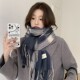 warm plaid cashmere Versatile scarf classic shawl 保暖围巾