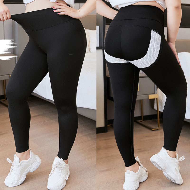 High Waist Tummy Control Butt Lifting Plus Size Women Pants 女装/女士精品 大码裤装 原图主图