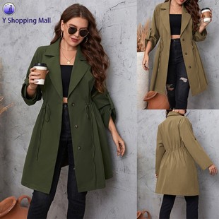 Plus Size Women Winter Autumn Coats Trench Coat Long Jacket
