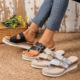 女 Platform 2025 Summer Wedge Women Flops 厚底拖鞋 Flip Sole