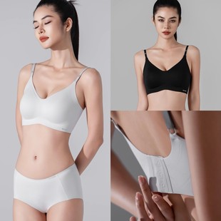 如吻新品 RW23101果冻胶R标吊带内衣无钢圈小胸聚拢后背扣文胸套装
