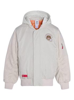 Adidas阿迪达斯儿童装男小童新年款棉服运动休闲连帽外套KS3161