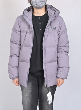NEW BALANCE NB冬季男子保暖羽绒服连帽百搭运动上衣NPF44011-PUR