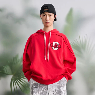 Converse匡威蛇年系列新年战袍男款连帽套头卫衣上衣10028113-A02