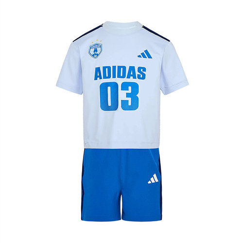 Adidas阿迪达斯夏季新款儿童装男小童短袖套装休闲运动服KH0256
