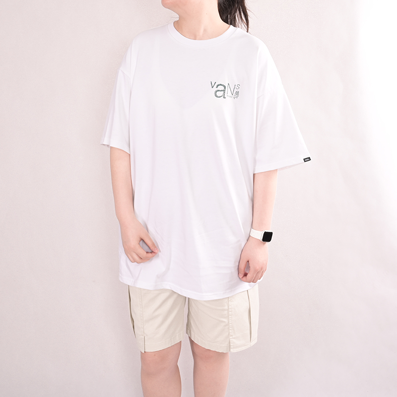 VANS范斯男子夏季新品运动休闲宽松短袖时尚百搭T恤VN000HA9WHT