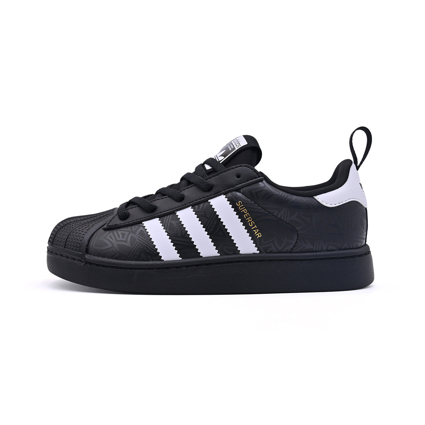 Adidas阿迪达斯新款儿童鞋男女中童三叶草板鞋简约休闲鞋LM5370