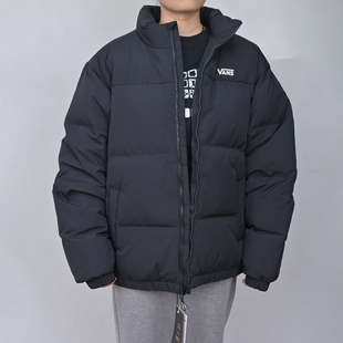 VANS范斯新款 男子运动休闲羽绒夹克黑色百搭立领外套VN000P30BLK
