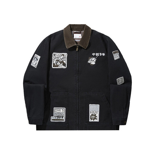 李宁男子运动休闲短棉服