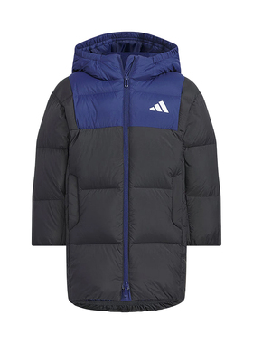 Adidas阿迪达斯新款儿童装男小童保暖羽绒服连帽休闲外套KB5124