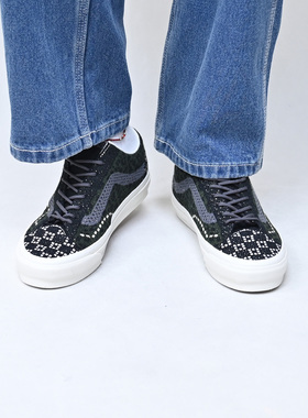 VANS范斯情侣LX Old Skool 36 EK拼色编织鞋面帆布鞋VN000EFKEMU