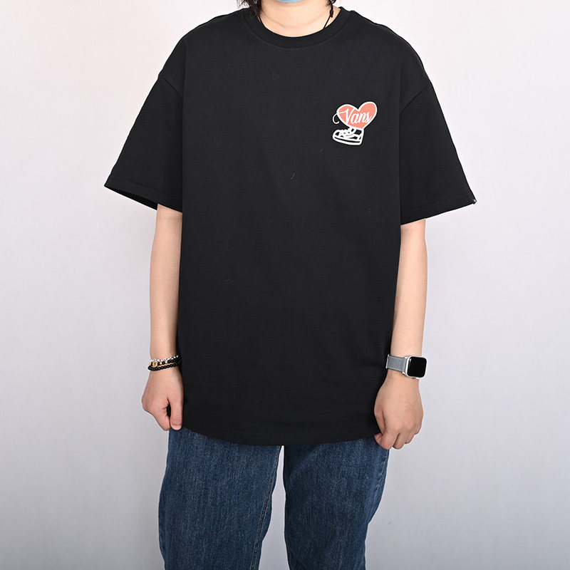 VANS范斯新款男子圆领短袖宽松休闲时尚上衣百搭T恤 VN000NF5BLK